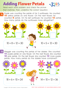 Online Two-step Word Problems Worksheets for Kids image